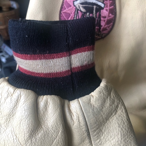 Disney 2000 Millennium Leather Varsity Bomber Jacket Mickey Mouse Sz L Rare - Picture 9 of 16